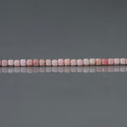 2mm Pink Jasper Cube Beads Genuine Small Pink Jasper Beads 15