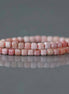 2mm Pink Jasper Beads – Tiny Smooth Cube Natural Gemstone 15" Strand