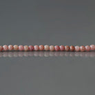 2mm Pink Petrified Wood Jasper Beads ‚Äì Tiny Smooth Round Natural Gemstone 15" Strand