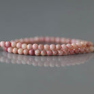 2mm Pink Petrified Wood Jasper Beads ‚Äì Tiny Smooth Round Natural Gemstone 15" Strand