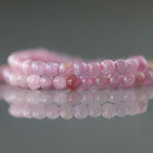 2mm Pink Ruby Beads ‚Äì Tiny Smooth Round Natural Gemstone 15" Strand