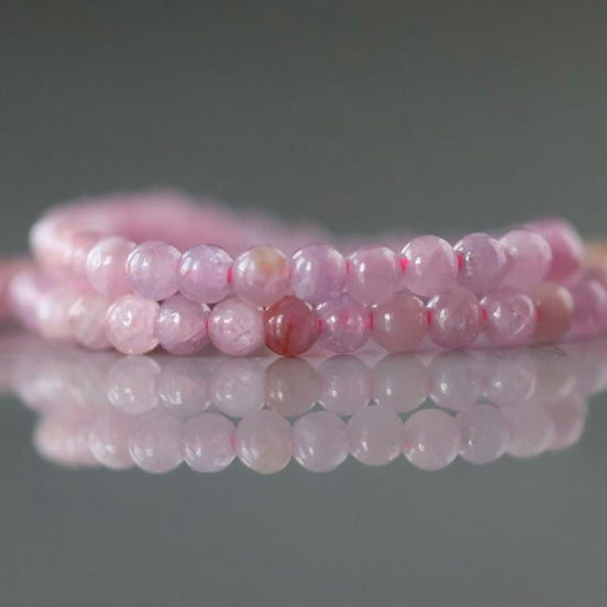 2mm Pink Ruby Beads ‚Äì Tiny Smooth Round Natural Gemstone 15" Strand