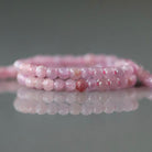 2mm Pink Ruby Beads ‚Äì Tiny Smooth Round Natural Gemstone 15" Strand