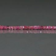 2mm Pink Tourmaline Cube Beads 15