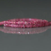 2mm Pink Tourmaline Cube Beads 15