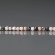 2mm Pink Zebra Jasper Beads - Tiny Round Faceted Natural Gemstone 15