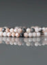 2mm Pink Zebra Jasper Beads - Tiny Round Faceted Natural Gemstone 15" Strand