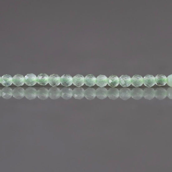 2mm AAA Prehnite Beads Micro Faceted Beads 15" Pale Green Natural Gemstone Beads Beading Crafter Gift DIY jewelry