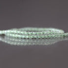 2mm Prehnite Beads ‚Äì Tiny Faceted Round Natural Gemstone 15" Strand