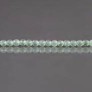 2mm Prehnite Beads ‚Äì Tiny Faceted Round Natural Gemstone 15