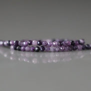 2mm Purple Fluorite Micro Faceted Beads 15