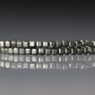 2mm Pyrite Cube Beads ‚Äì Tiny Natural Gemstone 15" Strand