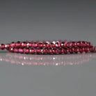 2mm Pyrope Garnet Beads - Tiny Faceted Round Natural Gemstone 15" Strand
