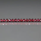 2mm Pyrope Garnet Beads - Tiny Faceted Round Natural Gemstone 15" Strand