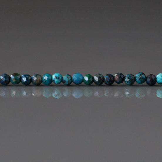 2mm Quantum Quattro Beads – Tiny Faceted Round Natural Gemstone 15" Strand