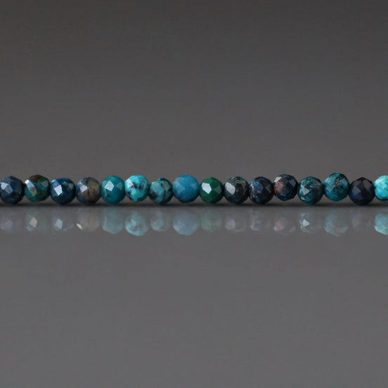 2mm Quantum Quattro Beads ‚Äì Tiny Faceted Round Natural Gemstone 15" Strand