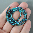 2mm Quantum Quattro Beads ‚Äì Tiny Faceted Round Natural Gemstone 15" Strand