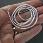 2mm Rainbow Moonstone Beads ‚Äì Tiny Smooth Round Natural Gemstone 15" Strand