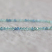 2mm Rare Blue Mint Green Kyanite Beads Faceted Round Natural Gemstone for DIY Jewelry Making Beading Supplies