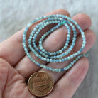 2mm Rare Blue Mint Green Kyanite Beads Faceted Round Natural Gemstone for DIY Jewelry Making Beading Supplies