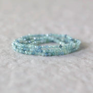 2mm Rare Blue Mint Green Kyanite Beads Faceted Round Natural Gemstone for DIY Jewelry Making Beading Supplies