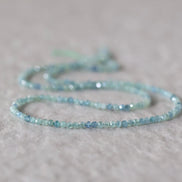 2mm Rare Blue Mint Green Kyanite Beads Faceted Round Natural Gemstone for DIY Jewelry Making Beading Supplies