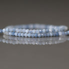 2mm Rare Oregon Owyhee Blue Opal Cube Beads 7" - Tiny Natural Gemstone