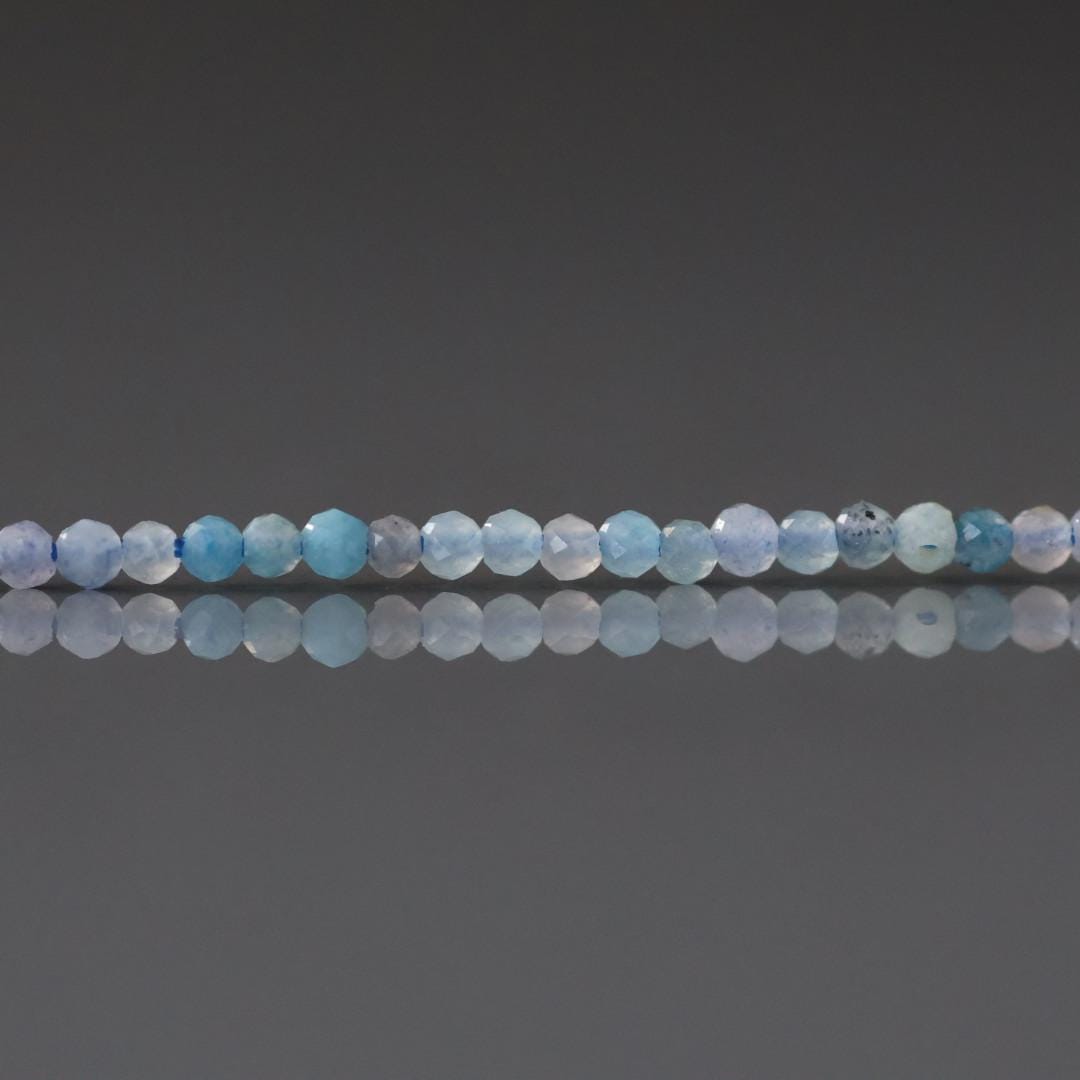 2mm Rare Trolleite Beads ‚Äì Tiny Faceted Round Natural Gemstone 15" Strand
