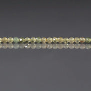 2mm Rare Yellow Apatite Beads -Faceted Round Natural Gemstone 7