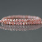 2mm Rhodochrosite Beads ‚Äì Tiny Smooth Round Natural Gemstone 15" Strand