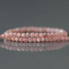 2mm Rhodochrosite Beads ‚Äì Tiny Smooth Round Natural Gemstone 15" Strand
