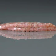 2mm Natural Rhodochrosite Cube Beads 15