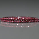 2mm Rhodolite Garnet Beads - Tiny Faceted Round Natural Gemstone 15" Strand