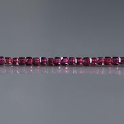 2mm AAA Rhodolite Garnet Beads Cube Faceted Beads 15