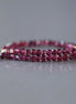 2mm Rhodolite Garnet Cube Beads - Tiny Faceted Cube Natural Gemstone 15" Strand