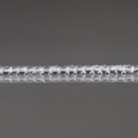 2mm AAA Rock Quartz Faceted Cube Beads 15" Clear Crystal Quartz Genuine Gemstone Beads Jewelry Making Beading Craft Gift April Birthstone