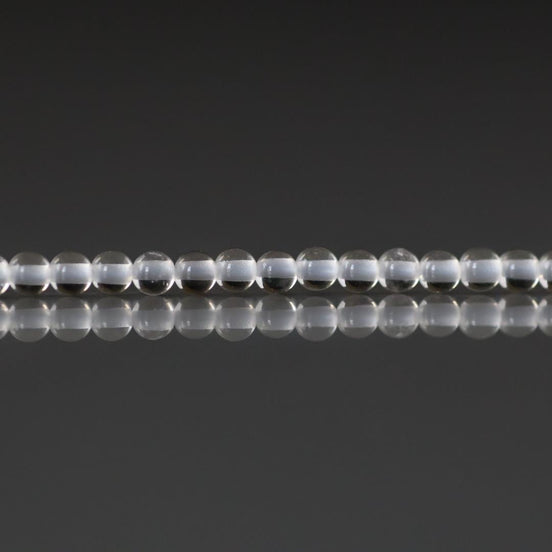 2mm AAA Rock Quartz Smooth Beads 15" Clear Crystal Quartz Genuine Gemstone Beads for Jewelry Making Beading Craft Gift April Birthstone