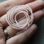 2mm AAA Rose Quartz Smooth Beads 15