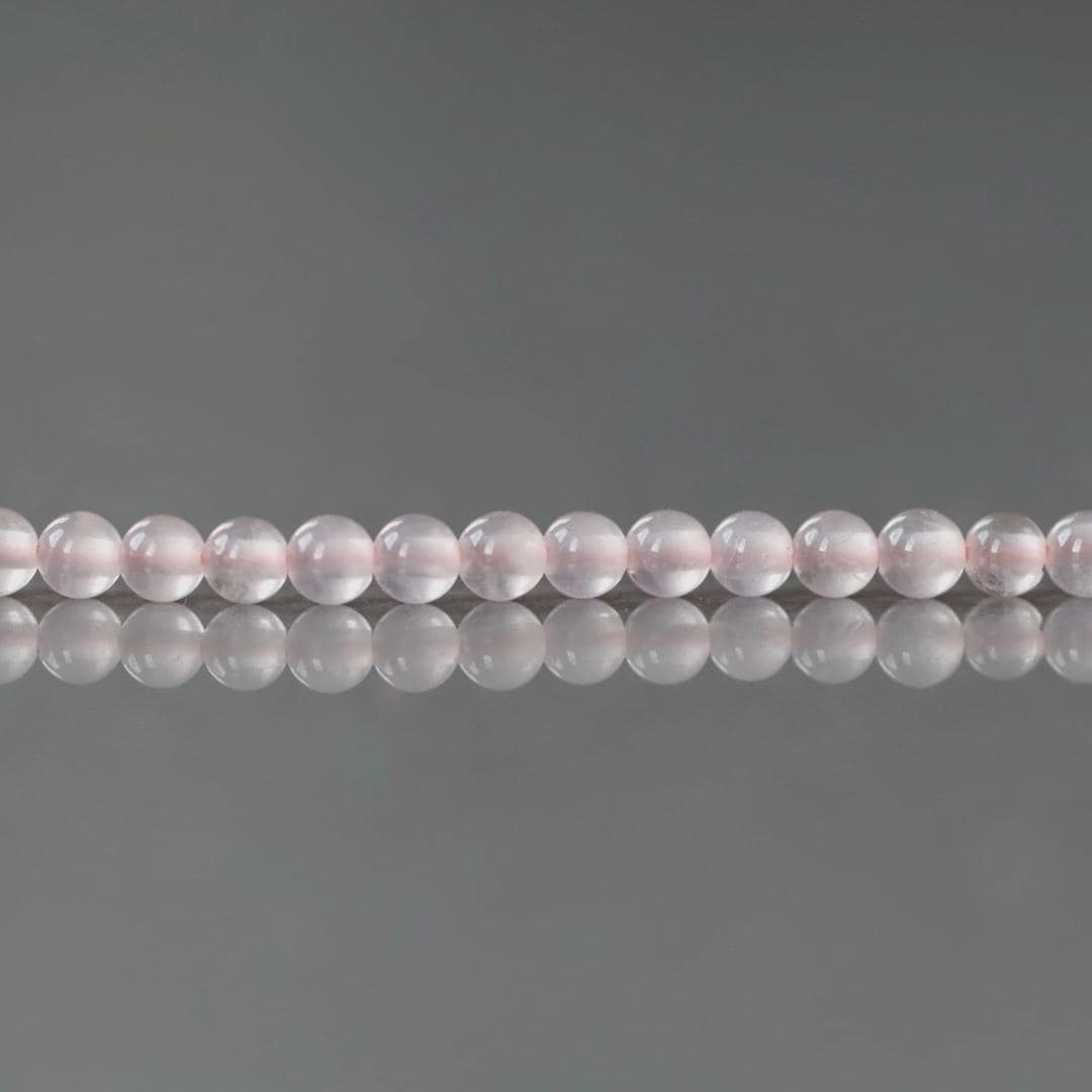 2mm Rose Quartz Beads ‚Äì Tiny Smooth Round Natural Gemstone 15" Strand
