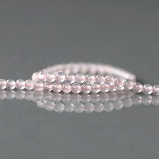 2mm Rose Quartz Beads ‚Äì Tiny Smooth Round Natural Gemstone 15" Strand