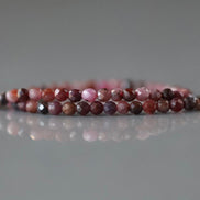 2mm Ruby Beads Micro Faceted Beads 15