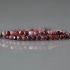 2mm Ruby Beads - Tiny Faceted Round Natural Gemstone 15" Strand