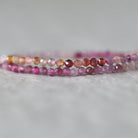 2mm Ruby Yellow Sapphire Faceted Beads Round Genuine Gemstone Tiny Beads 15” for DIY Jewelry Making Earring Supplies