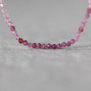2mm Ruby Yellow Sapphire Faceted Beads Round Genuine Gemstone Tiny Beads 15” for DIY Jewelry Making Earring Supplies