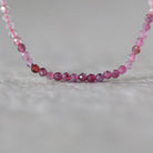 2mm Ruby Yellow Sapphire Faceted Beads Round Genuine Gemstone Tiny Beads 15” for DIY Jewelry Making Earring Supplies