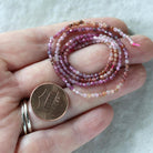 2mm Ruby Yellow Sapphire Faceted Beads Round Genuine Gemstone Tiny Beads 15” for DIY Jewelry Making Earring Supplies