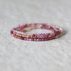 2mm Ruby Yellow Sapphire Faceted Beads Round Genuine Gemstone Tiny Beads 15” for DIY Jewelry Making Earring Supplies