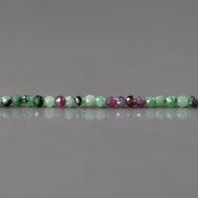 2mm Ruby Zoisite Beads ‚Äì Tiny Faceted Round Natural Gemstone 15