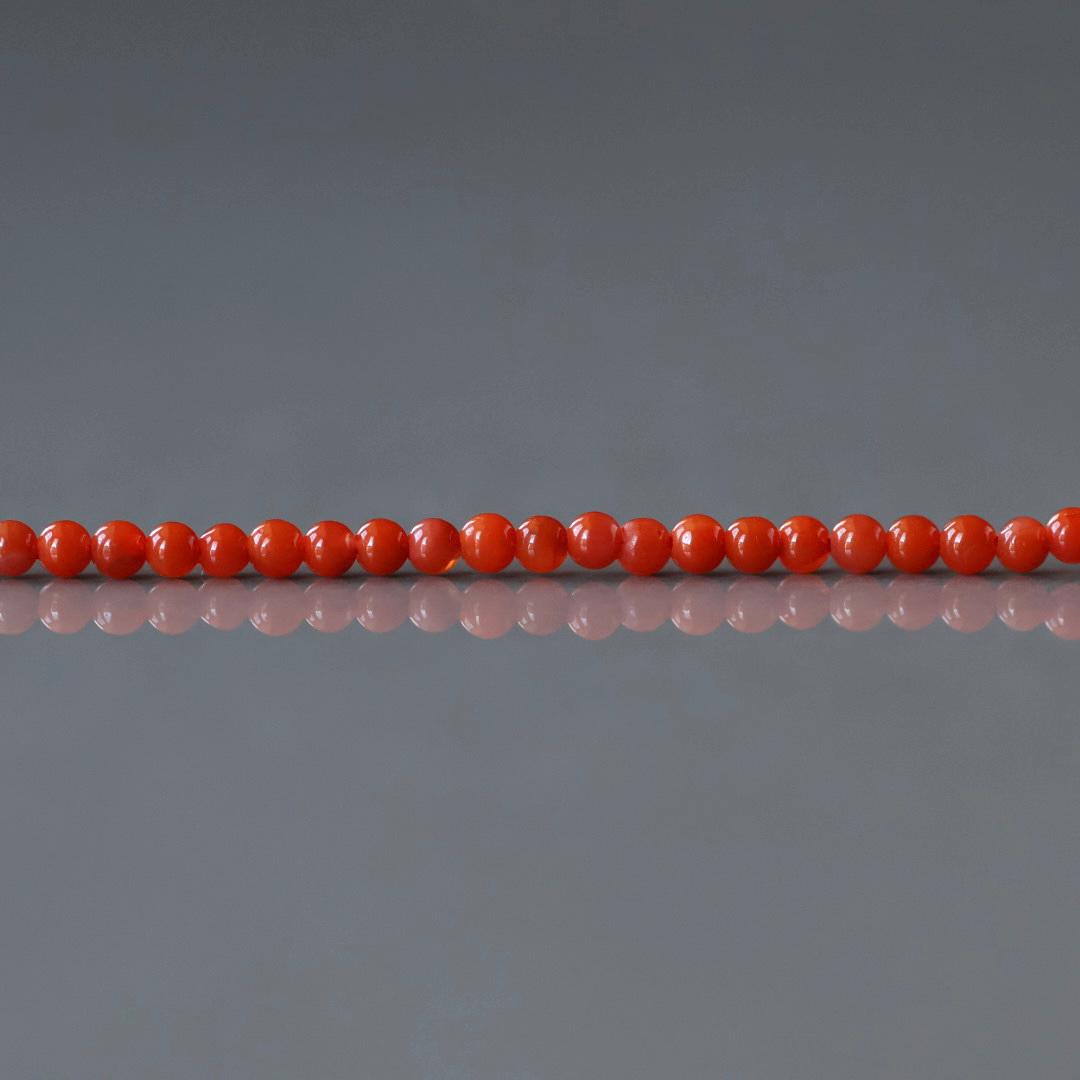 2mm Natural AAA Salmon Agate Smooth Beads 15" Genuine Gemstone Carnelian Beads Jewelry Making Beading Craft Gift Beads Self-Love Abundance