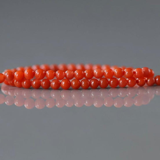 2mm Natural AAA Salmon Agate Smooth Beads 15" Genuine Gemstone Carnelian Beads Jewelry Making Beading Craft Gift Beads Self-Love Abundance
